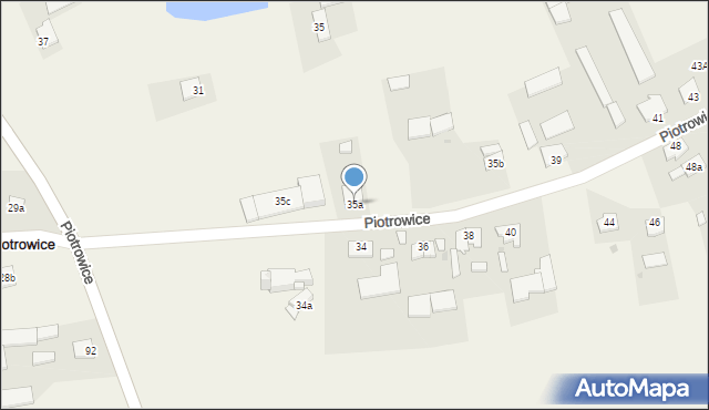 Piotrowice, Piotrowice, 35a, mapa Piotrowice