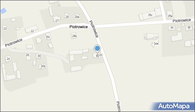 Piotrowice, Piotrowice, 92, mapa Piotrowice