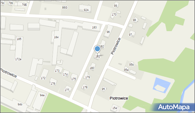 Piotrowice, Piotrowice, 181, mapa Piotrowice