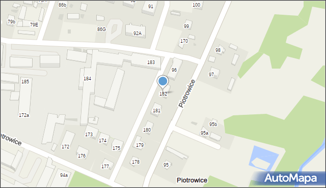 Piotrowice, Piotrowice, 182, mapa Piotrowice