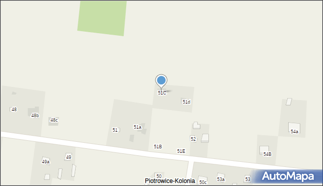 Piotrowice, Piotrowice, 51C, mapa Piotrowice