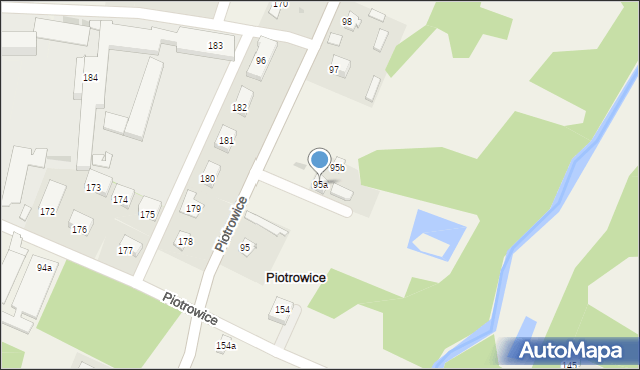 Piotrowice, Piotrowice, 95a, mapa Piotrowice