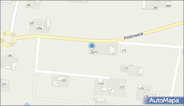 Piotrowice, Piotrowice, 170, mapa Piotrowice