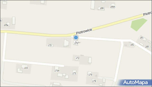 Piotrowice, Piotrowice, 171, mapa Piotrowice