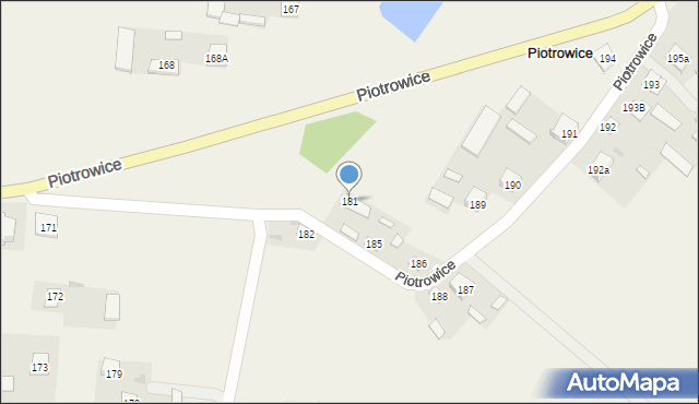 Piotrowice, Piotrowice, 181, mapa Piotrowice