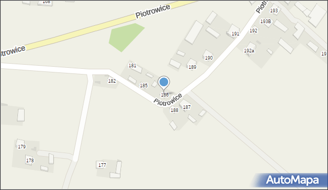 Piotrowice, Piotrowice, 186, mapa Piotrowice