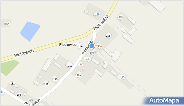 Piotrowice, Piotrowice, 193, mapa Piotrowice