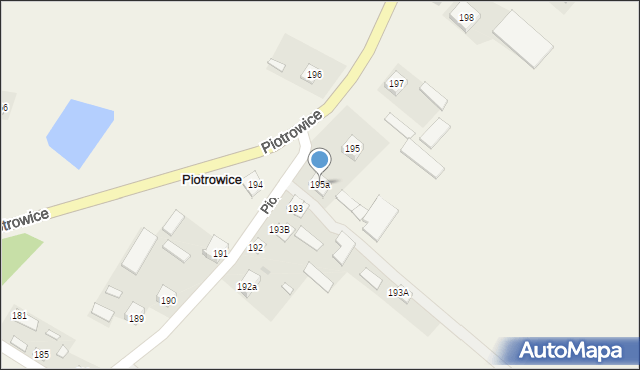 Piotrowice, Piotrowice, 195a, mapa Piotrowice