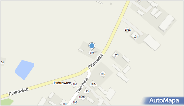 Piotrowice, Piotrowice, 196, mapa Piotrowice