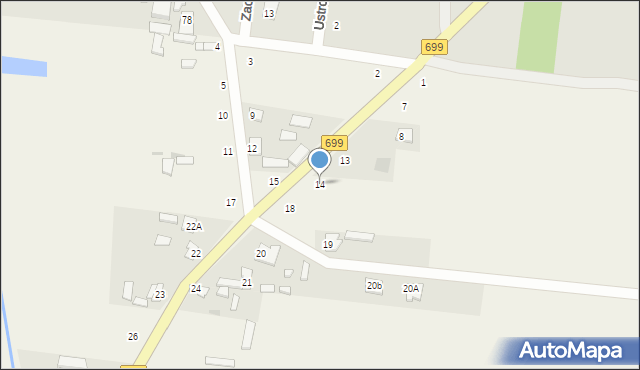 Piotrowice, Piotrowice, 14, mapa Piotrowice