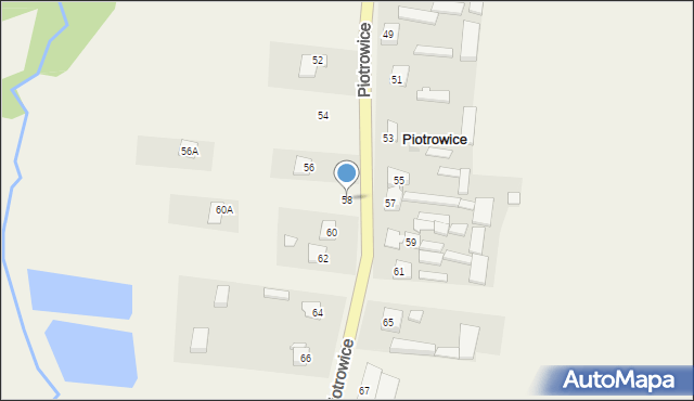 Piotrowice, Piotrowice, 58, mapa Piotrowice