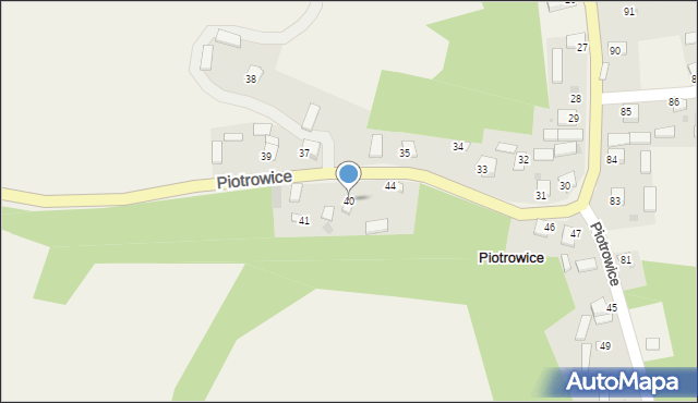 Piotrowice, Piotrowice, 40, mapa Piotrowice