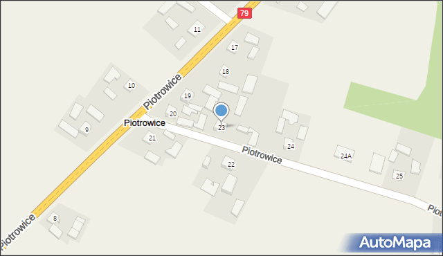 Piotrowice, Piotrowice, 23, mapa Piotrowice