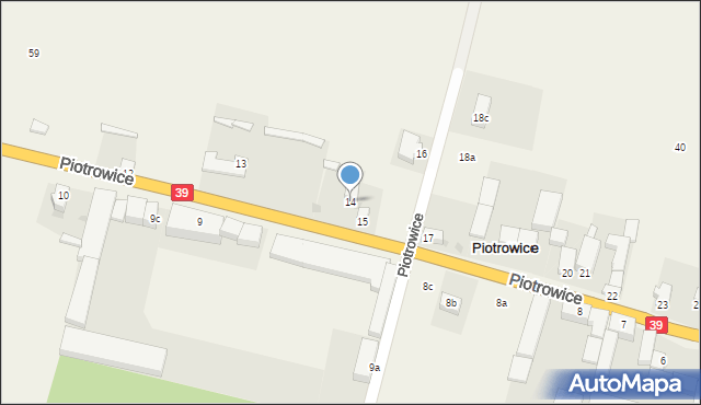 Piotrowice, Piotrowice, 14, mapa Piotrowice