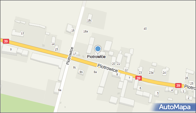 Piotrowice, Piotrowice, 18, mapa Piotrowice