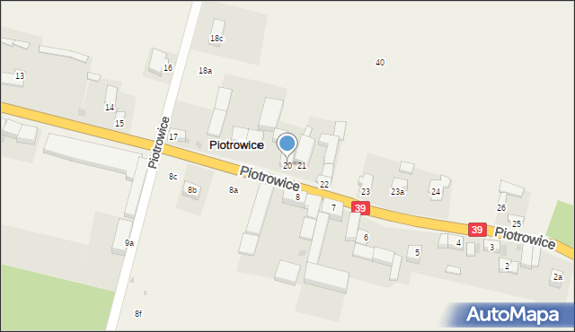 Piotrowice, Piotrowice, 20, mapa Piotrowice