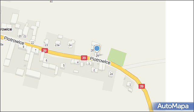 Piotrowice, Piotrowice, 25, mapa Piotrowice