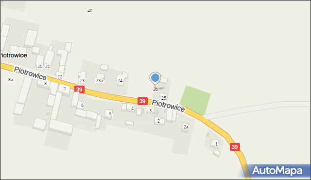 Piotrowice, Piotrowice, 26, mapa Piotrowice