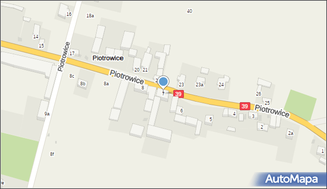 Piotrowice, Piotrowice, 7, mapa Piotrowice