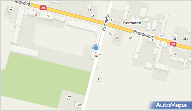 Piotrowice, Piotrowice, 9a, mapa Piotrowice