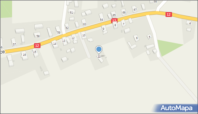 Piotrowice, Piotrowice, 11, mapa Piotrowice