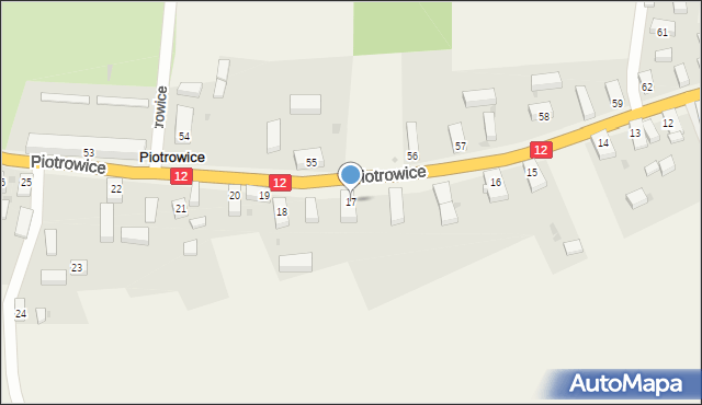 Piotrowice, Piotrowice, 17, mapa Piotrowice