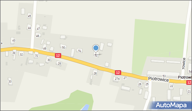 Piotrowice, Piotrowice, 52, mapa Piotrowice