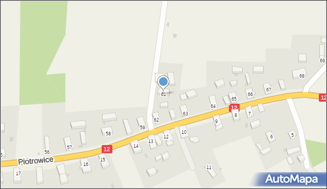 Piotrowice, Piotrowice, 61, mapa Piotrowice