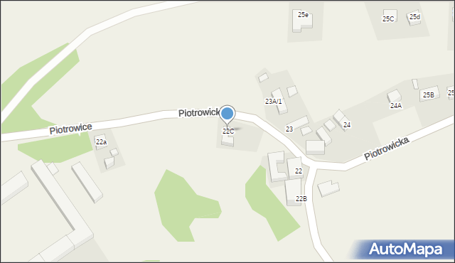 Piotrowice, Piotrowice, 22C, mapa Piotrowice