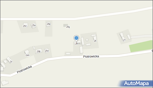 Piotrowice, Piotrowice, 25, mapa Piotrowice