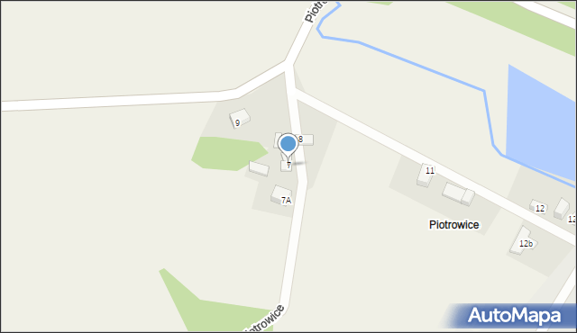 Piotrowice, Piotrowice, 7, mapa Piotrowice