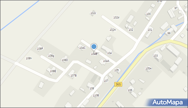 Piotrowice, Piotrowice, 104B, mapa Piotrowice