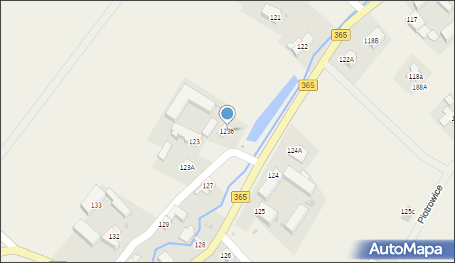 Piotrowice, Piotrowice, 123b, mapa Piotrowice