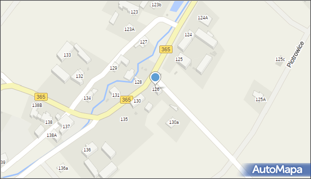 Piotrowice, Piotrowice, 126, mapa Piotrowice