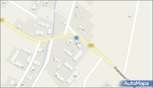 Piotrowice, Piotrowice, 20, mapa Piotrowice