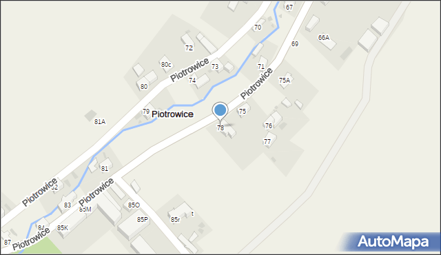 Piotrowice, Piotrowice, 78, mapa Piotrowice