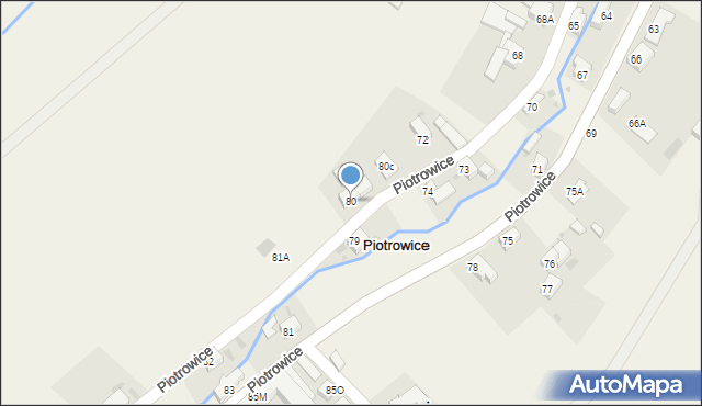 Piotrowice, Piotrowice, 80, mapa Piotrowice