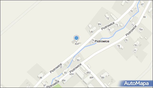 Piotrowice, Piotrowice, 81A, mapa Piotrowice