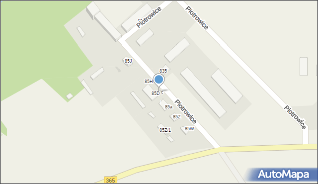 Piotrowice, Piotrowice, 85c, mapa Piotrowice