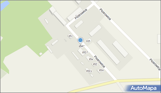 Piotrowice, Piotrowice, 85H, mapa Piotrowice