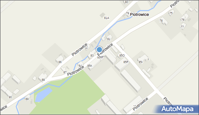 Piotrowice, Piotrowice, 85M, mapa Piotrowice