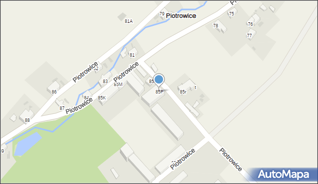 Piotrowice, Piotrowice, 85P, mapa Piotrowice