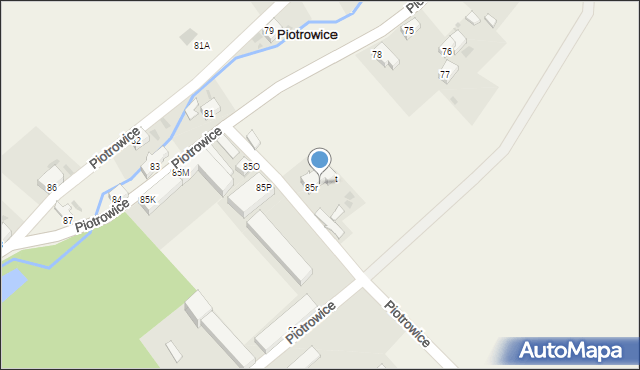 Piotrowice, Piotrowice, 85s, mapa Piotrowice