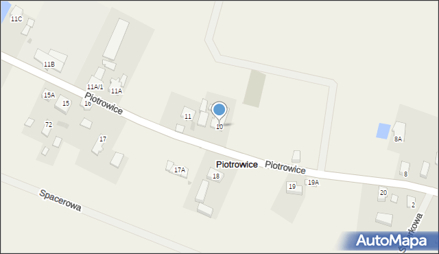 Piotrowice, Piotrowice, 10, mapa Piotrowice