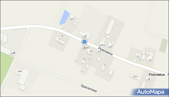 Piotrowice, Piotrowice, 15A, mapa Piotrowice