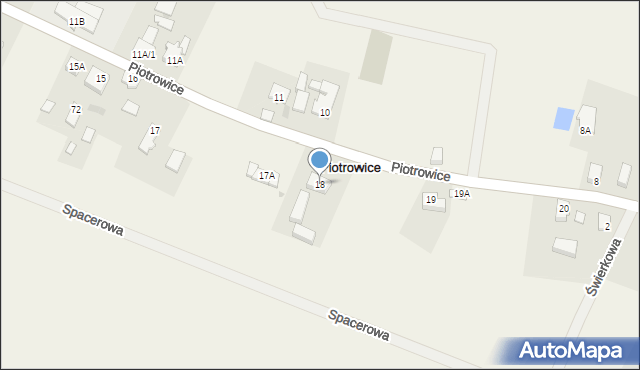 Piotrowice, Piotrowice, 18, mapa Piotrowice