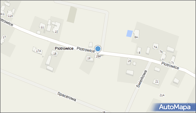 Piotrowice, Piotrowice, 19A, mapa Piotrowice