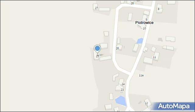 Piotrowice, Piotrowice, 25, mapa Piotrowice