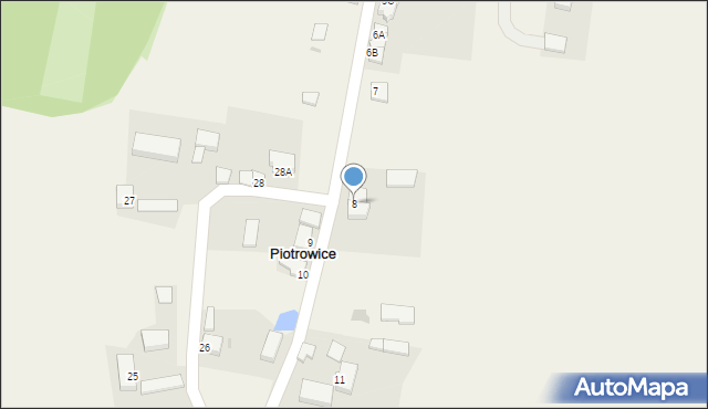 Piotrowice, Piotrowice, 8, mapa Piotrowice