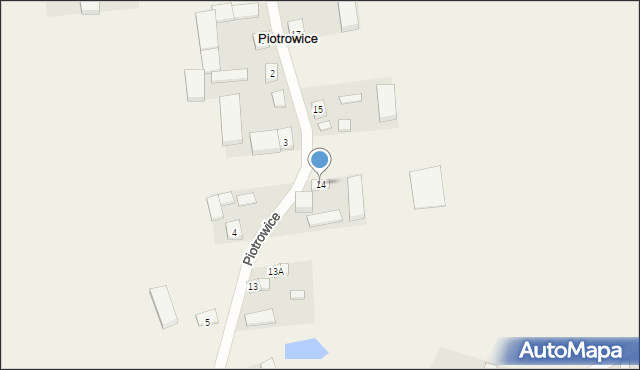 Piotrowice, Piotrowice, 14, mapa Piotrowice